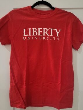 Liberty Uiversity red T-shirt